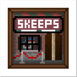 "Skeeps" - BROWN BORDER Posters and Art